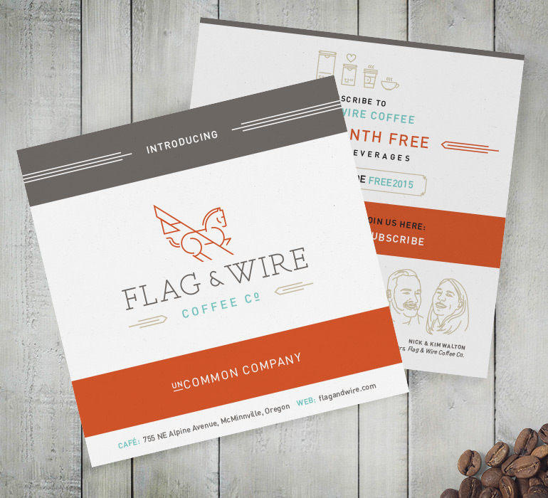 Flag and Wire Introduction Card
