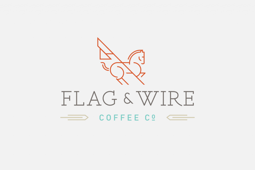 Flag and Wire Logo
